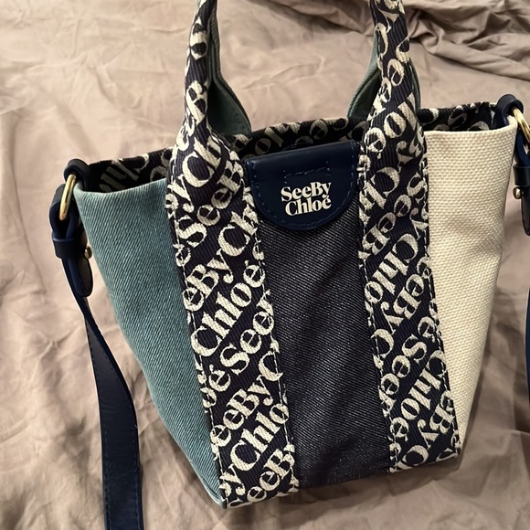 See by Chloe Laetizia mini denim crossbody bag - Picture 2 of 4